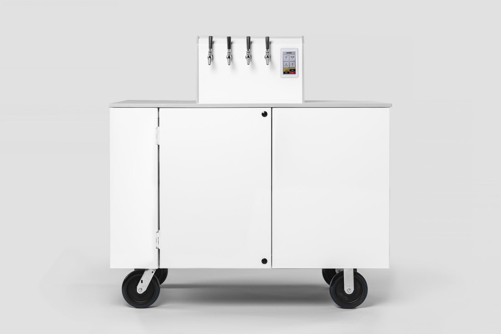 H1 mobile cart, four taps, front view