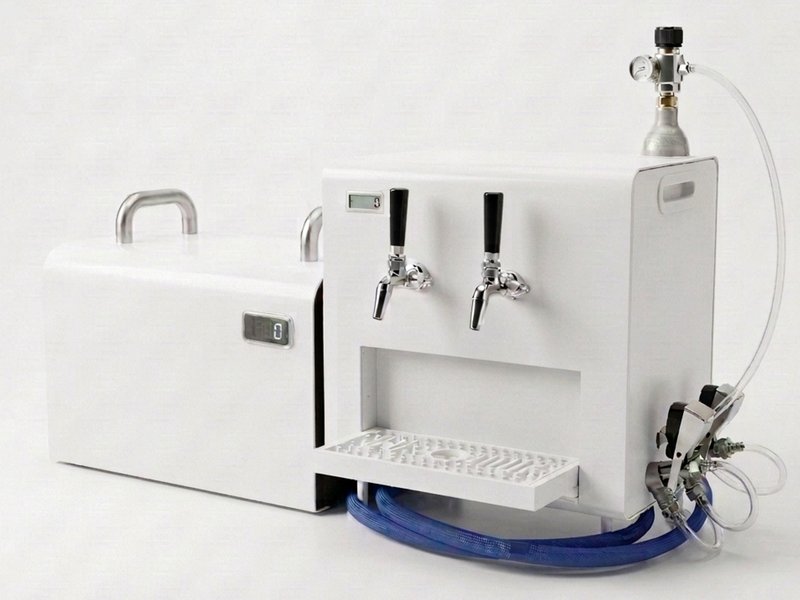 H4 Frost Jockey chiller, two-tap box, gas cylinder and keg coupler